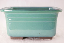 Japanese Yokkaichi Teal Green Bonsai Pot 7"- 8.5"